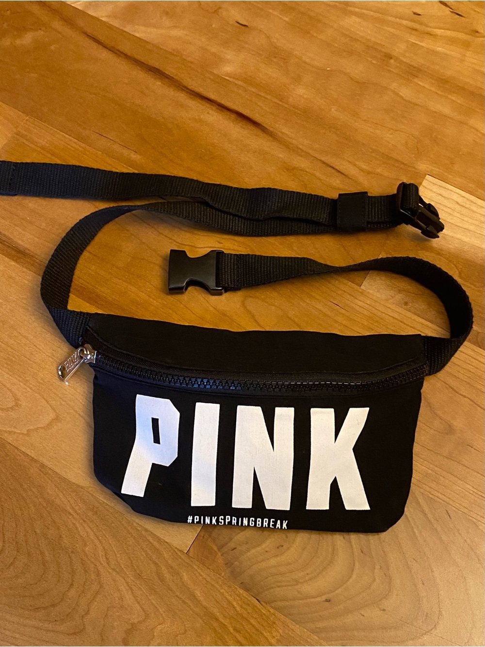 PINK Victoria's Secret Black Fanny Pack